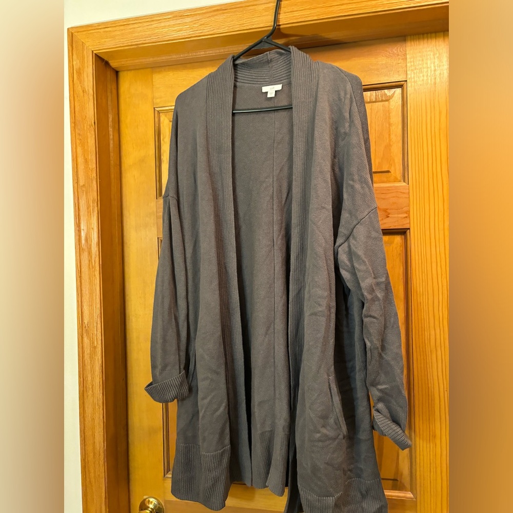 Jjill Grey Cardigan Sweater-Women XL